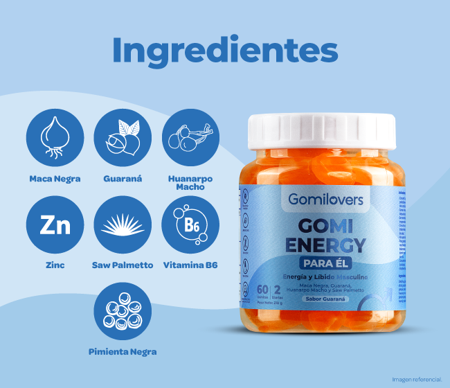 GOMI ENERGY PARA ÉL (2do frasco a S/1)