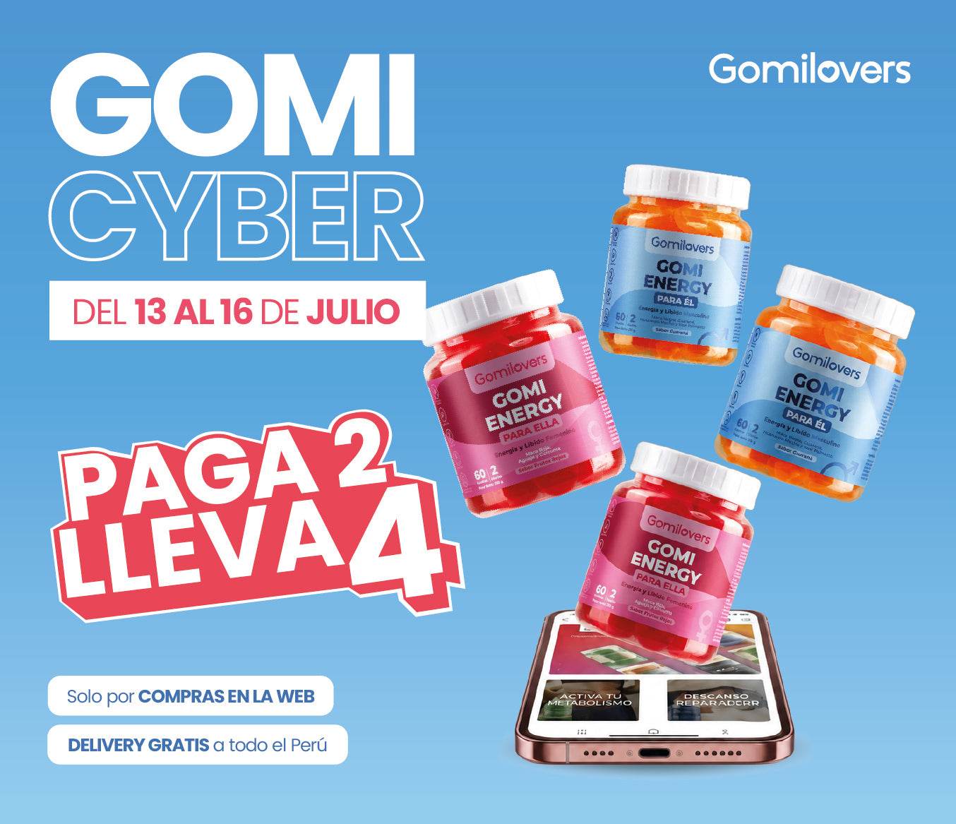 2 GE para él + 2 GE para ella